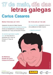 Exposición "As caras dos libros. O deseño de capas na obra de Carlos Casares" @ Biblioteca Rosalía de Castro